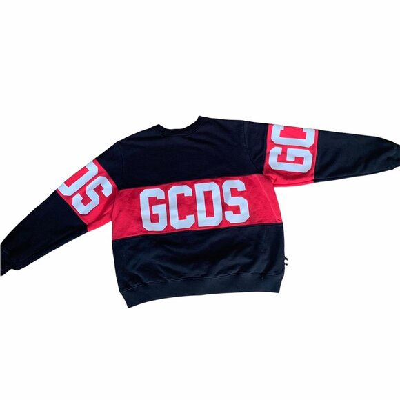 GCDS Logo Band Crewneck Streetwear Mens Sweatshirt M - Picture 2 of 12